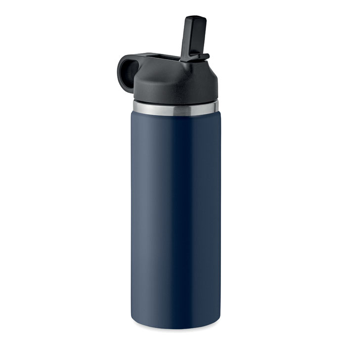 Gourde inox recyclé 500ml personnalisable IVALO Marine foncé